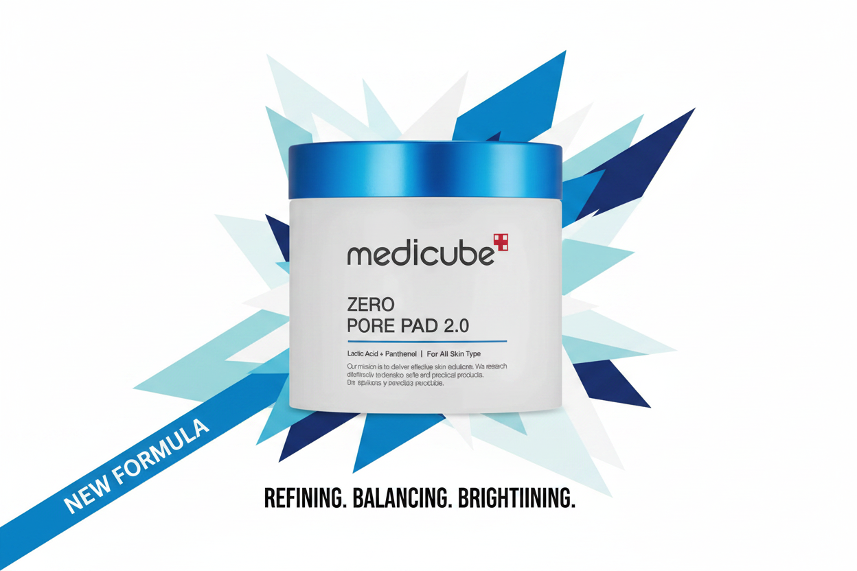 Medicube Zero Pore Pad 2.0 – Toallitas Tónicas AHA + BHA para Poros y Limpieza Profunda
