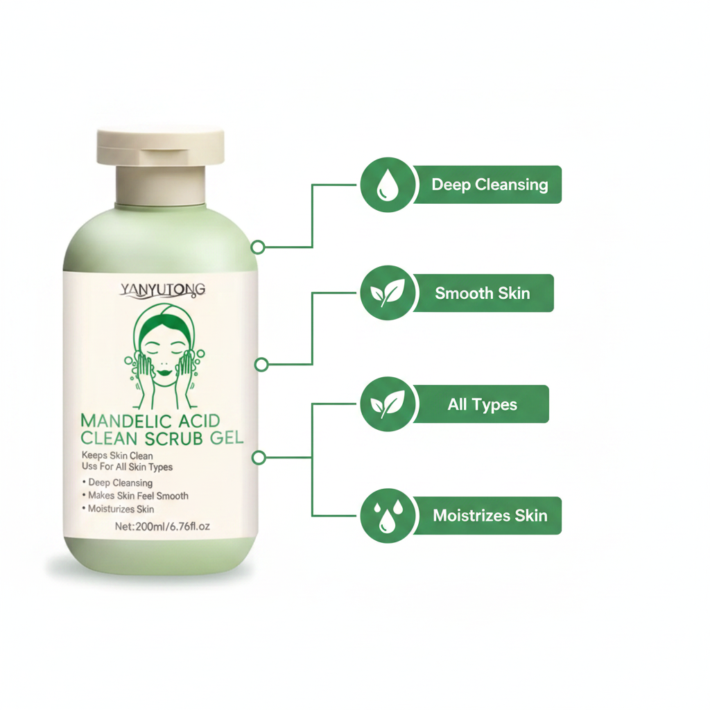 Gel Exfoliante Facial Mandelic Acid Clean Scrub – Limpieza Profunda 200ml