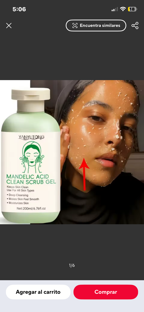 Gel Exfoliante Facial Mandelic Acid Clean Scrub – Limpieza Profunda 200ml
